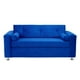 thumbnail image 1 of Sofa Vivo 3c Felpa 12 Azul Rey, 1 of 5