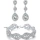 thumbnail image 1 of Paxuan SilverGold Plated Bridal Wedding Rhinestone Earrings, 1 of 3