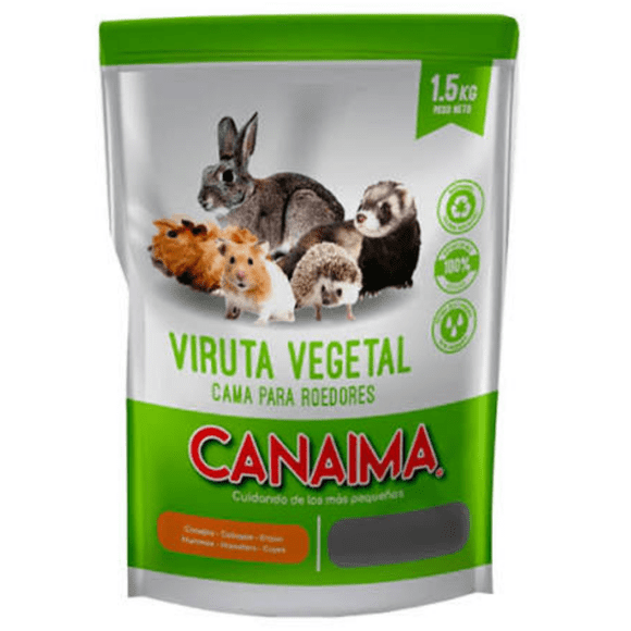 Viruta vegetal  Canaima 1,5 kg cama para roedores