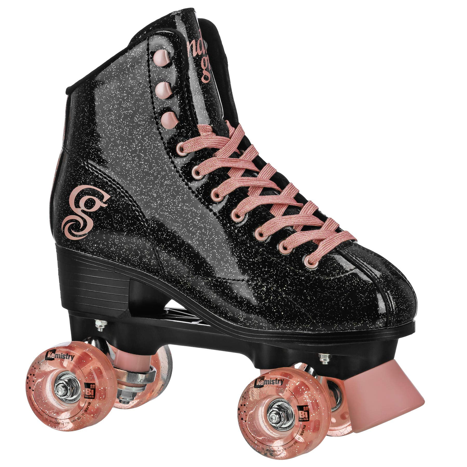 Patines Roller Derby Elite Candi Grl Negro Rosa Talla 9