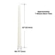 thumbnail image 3 of Juego de 40 velas Taper Candles flamecan, color marfil, 25 cm, sin perfume, de 7 a 8 horas, 3 of 6