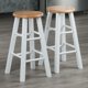 thumbnail image 4 of Juego de 2 piezas de taburetes Counter Stool Winsome Element, color natural y blanco, 24 cm, 4 of 4