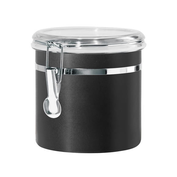 Tarro Oggi 1090 ml Negro con Tapa Hermética de Abrazadera