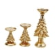 thumbnail image 4 of 3x 2024 Candelabros De Navidad Candelabros Para Sala De Estar Escritorio Año Nuevo Oro, 4 of 5