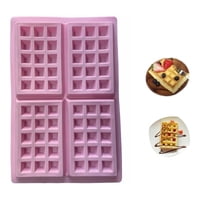 Genérico - Molde De Silicona Wafles Moldes Silicona Reposteria Wafles