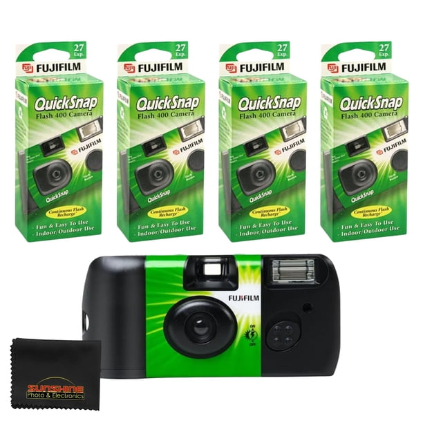 Cámara desechable Fujifilm QuickSnap Flash 400 ISO 400, película de 27 exposiciones