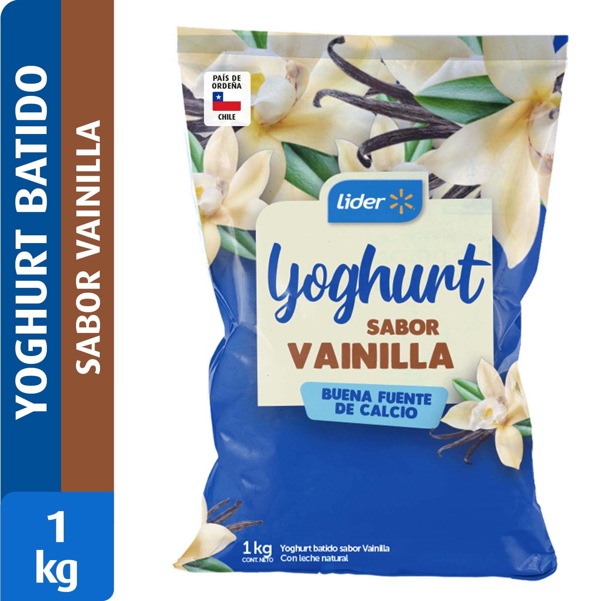 Yoghurt Batido Sabor Vainilla 1 kg Lider