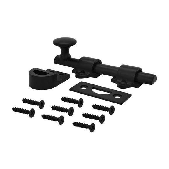 Pasador para puerta NUK3Y 4" de latón macizo negro