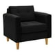 thumbnail image 2 of Sofa Retro 1c Felpa 04 Negro, 2 of 6