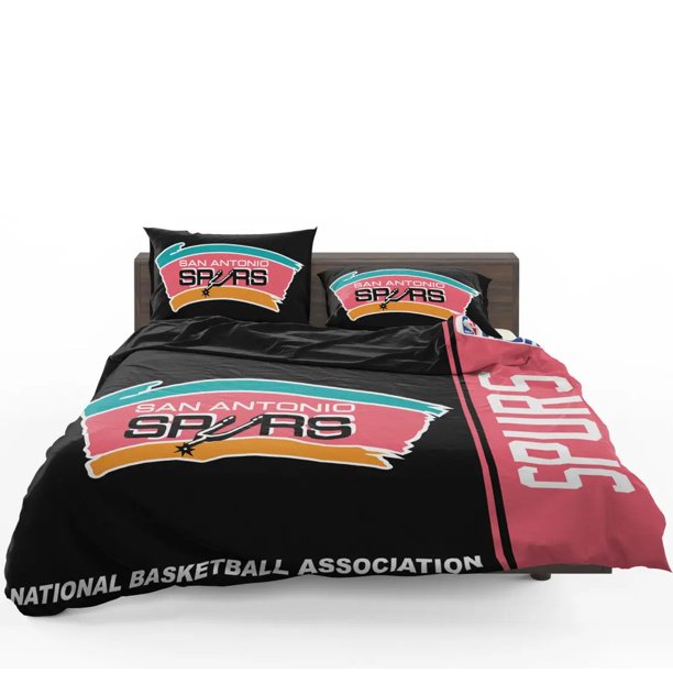 San Antonio Spurs NBA Basketball Quilt Duvet Cover Set Comforter Cover Bedding3-Piece Bedding Set