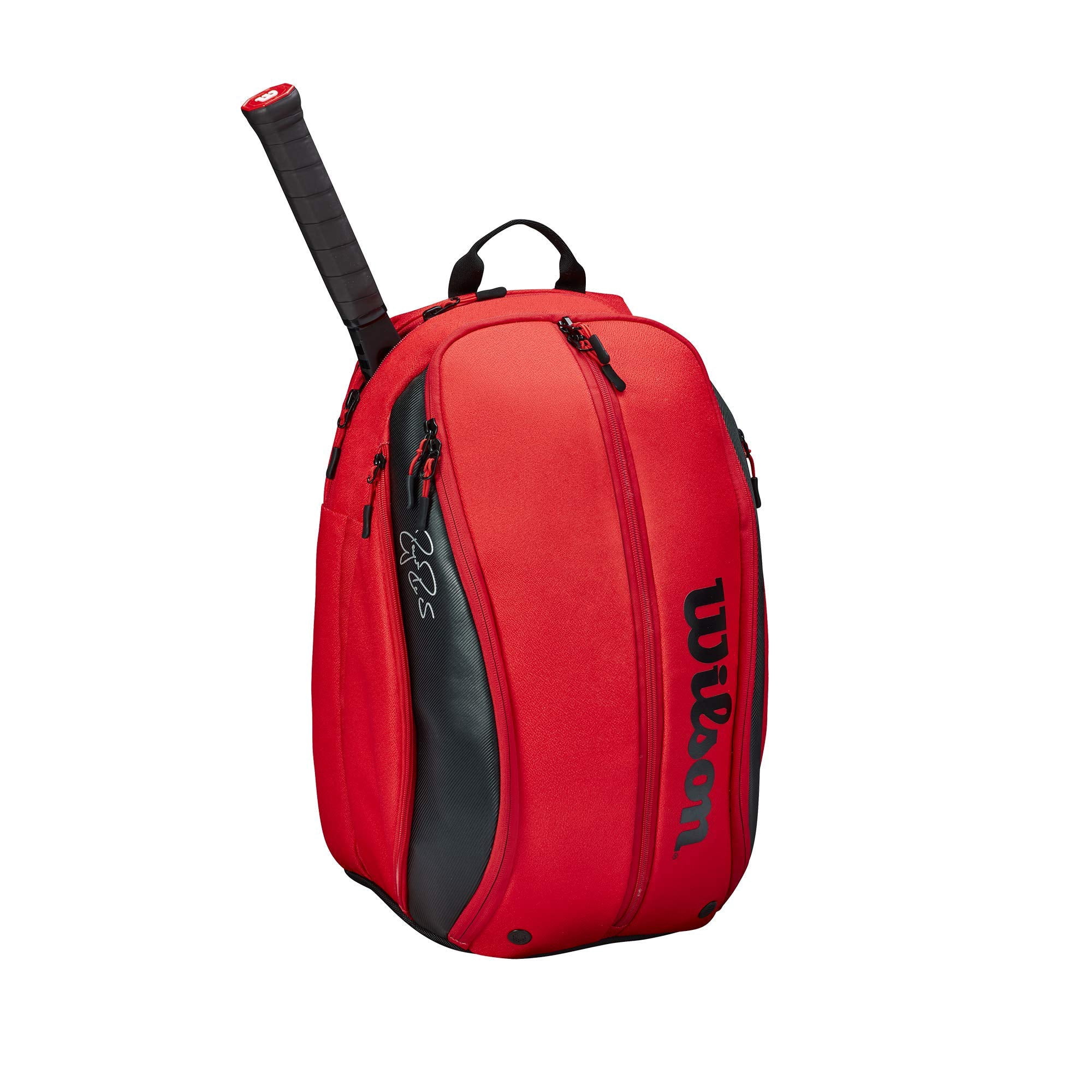 Mochila De Tenis Wilson Rf Dna Rojo/negro Con Capacidad Para 2 Raquetas