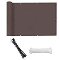 Magideal - Parabrisas Resistente A La Intemperie, Pantalla De Privacidad Para Balcón, Cubierta De Valla De Privacidad Para Patio, Cubierta, Piscina, Patio Traser , Café Café