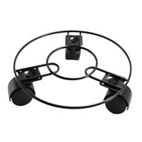 Ioensy - Soporte Redondo Para Mover Plantas En Macetas Con 3 Ruedas Multiusos Para Patio Y Jardín