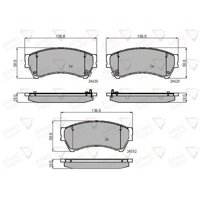 Pastillas Freno Para Auto Allied Nippon Adb31787