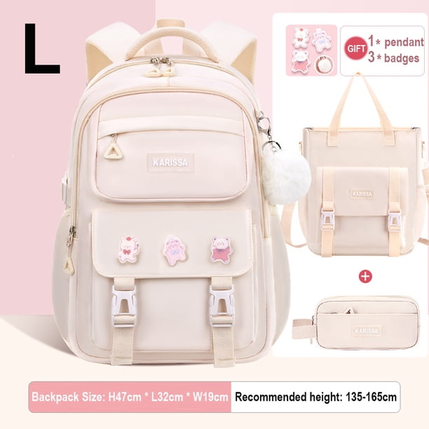 School Backpacks For Teenagers Kawaii Girls Backpack for School Elementary Student Bag Child Girl Bookbag with Tuition Tote Bag
