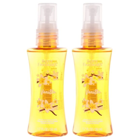 Spray corporal Body Fantasies vainilla, 50 ml, paquete de 2