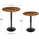 thumbnail image 3 of Mesa de bar HOOBRO Mesa redonda de bar ajustable en altura de 70 a 90 cm, 3 of 9