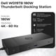 thumbnail image 3 of Estación de acoplamiento Thunderbolt Dell WD19TB con adaptador de corriente alterna de 180 W, 3 of 8