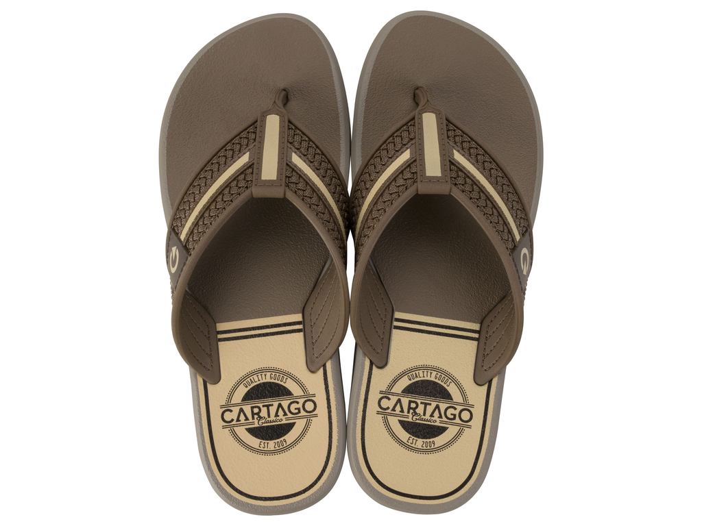 Sandalia Hombre Gris/Café Palermo Cartago