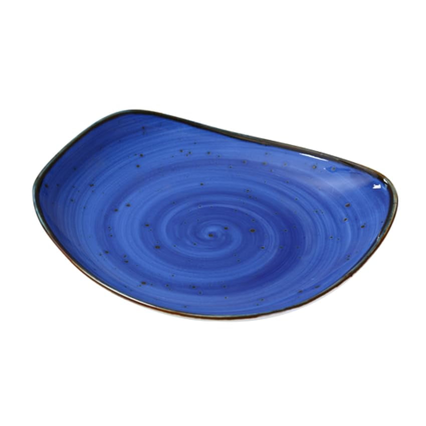 Plato Yanco Lyon Ly-109bu De 8.75 Pulgadas, Esmalte Reactivo Azul (24)