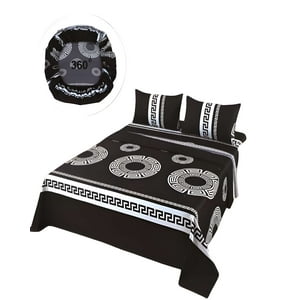 Genérico - Juego De Sabanas De Verano 1.5 Plaza Negro2