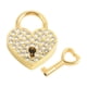 thumbnail image 1 of Love Heart Shape Candado Hardware Vintage Con Llaves Para Game Security Travel, 1 of 5