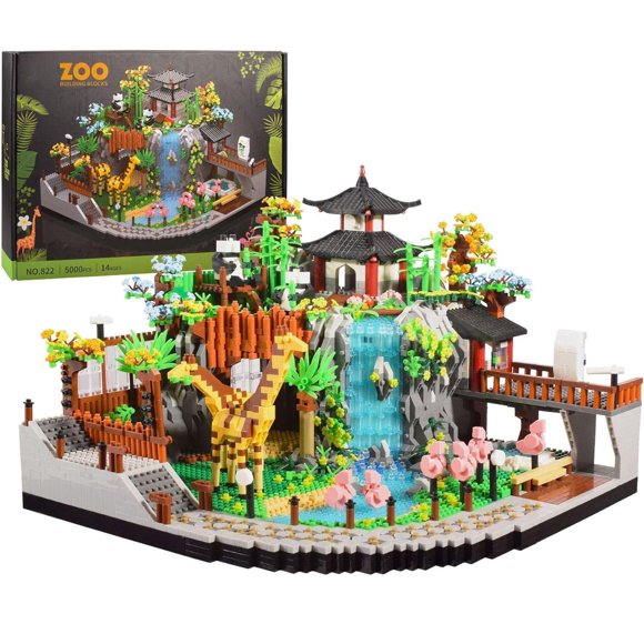 Set de Modelo de Construcción Miniatura Zoológico Pasyru 5000 Piezas