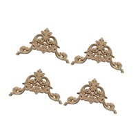 Magideal - 4 Piezas De Aplicaciones De Madera En Los Proyectos De Bricolaje , Estilo C