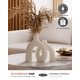 thumbnail image 5 of Set de jarrones decorativos Jonronboci Hug Donut de estilo nórdico moderno, 5 of 7