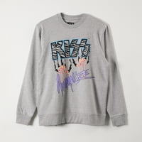 Poleron Cerrado Mujer Logo Gris Kiss