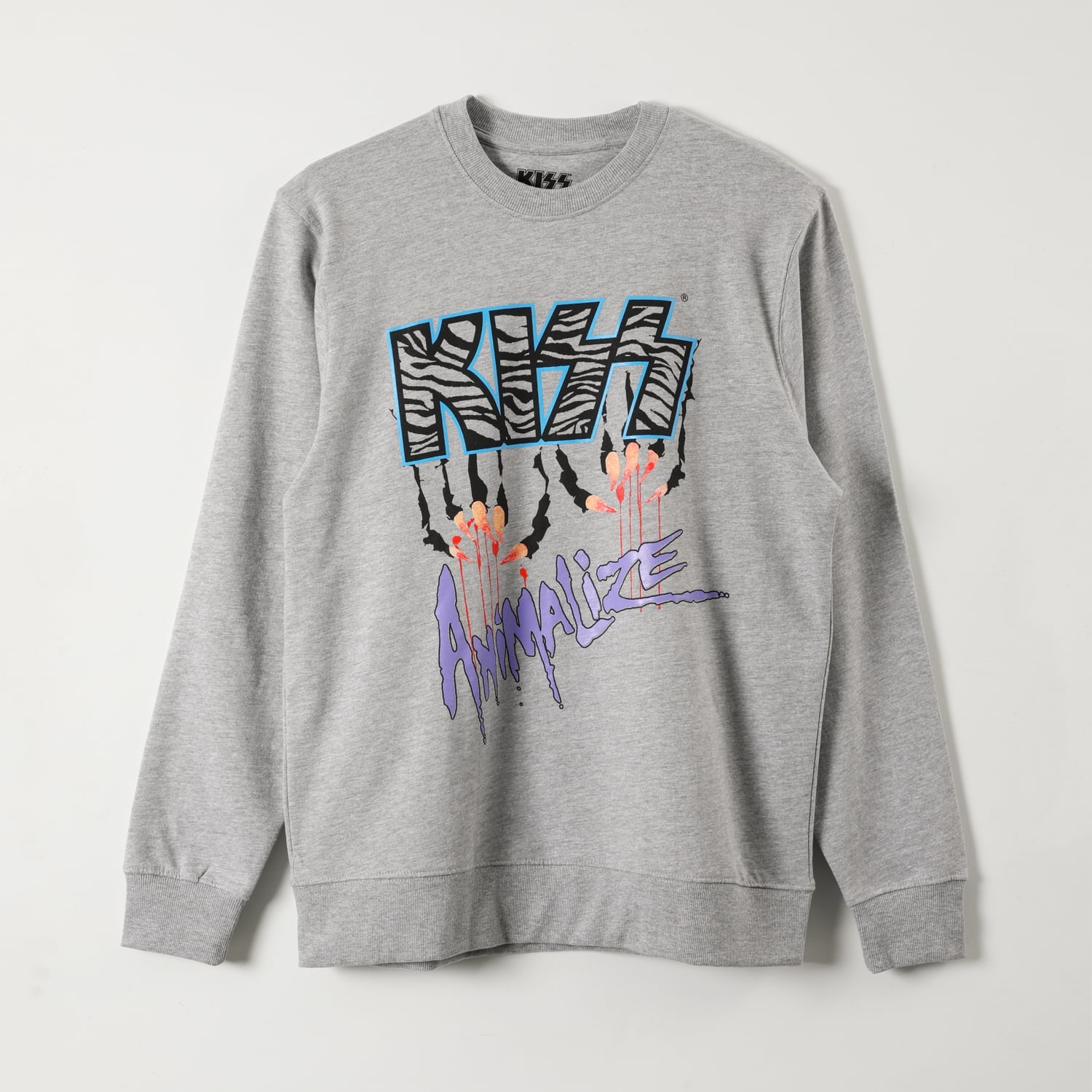 Poleron Cerrado Mujer Logo Gris Kiss