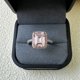 thumbnail image 3 of Anillo de Compromiso Amarillo/rosa de 4 Quilates para Mujer Corte Esmeralda Diamante Simulado Banda de Boda CZ Anillo de Promesa de Boda, 3 of 7