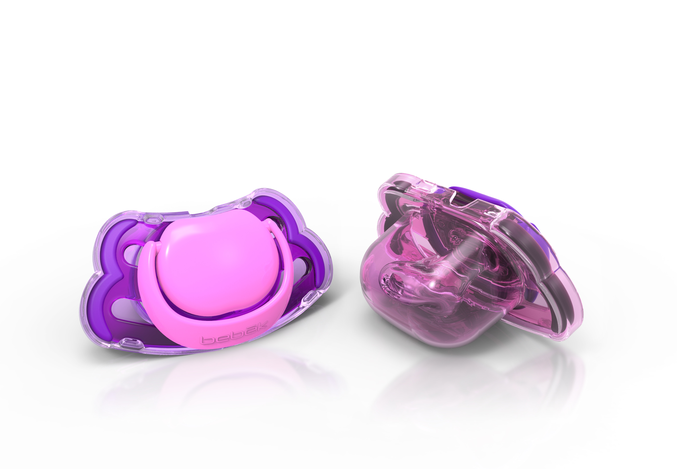 Bebek - Set 2 Chupetes 0-3 Color Lila