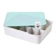 thumbnail image 2 of Caja De Almacenamiento De Ropa Interior, Organizador De Cajones De PP, Armario Apilable, Organizador De Gabinete, Tapa Azul, 10 Rejillas, 2 of 5