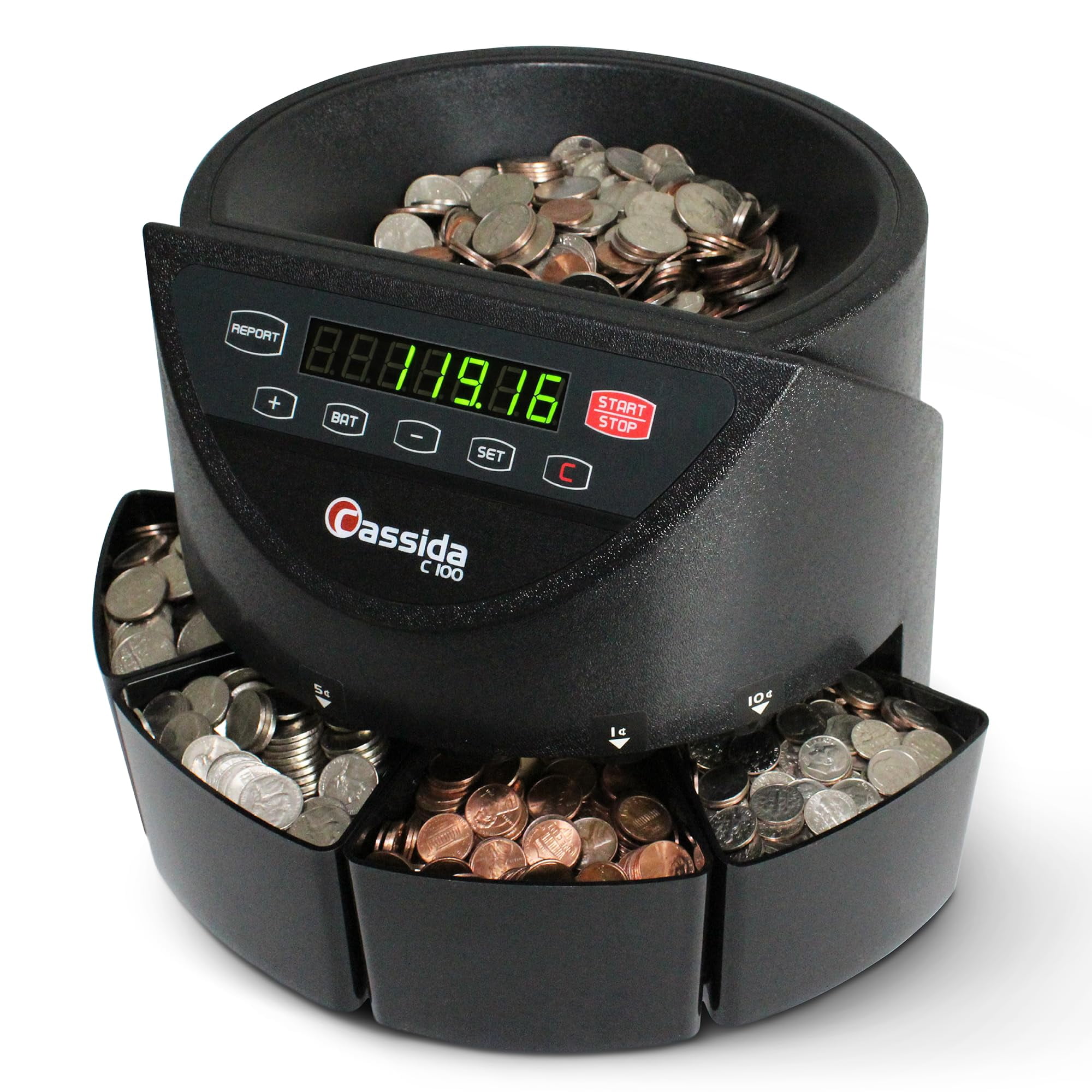 Clasificador/contador De Monedas Cassida C100 Electronic 250 Monedas/min