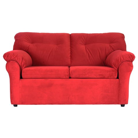Muebles América - Sofa América 2 Cuerpos Tela Rojo