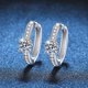 thumbnail image 2 of Aros de Moissanita para Mujer 1cttw Color D Claridad VVS1 Aretes de Diamante Aretes de Moissanita de Plata Esterlina 925 para Mujer con Certificado, 2 of 8