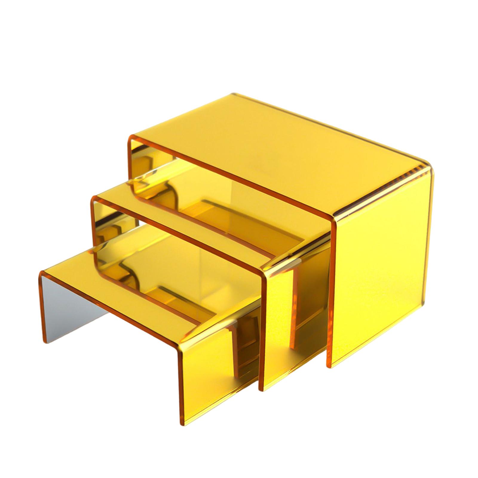 Bothyi - 3 Soportes Elevadores De Acrílico Para Exhibición, Soportes Espejados, Estante Para Postre Cakecup