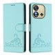 thumbnail image 5 of Funda tipo cartera FOXDOCK para Oukitel C57 con soporte, ranuras, RFID, diseño de gato, 5 of 5