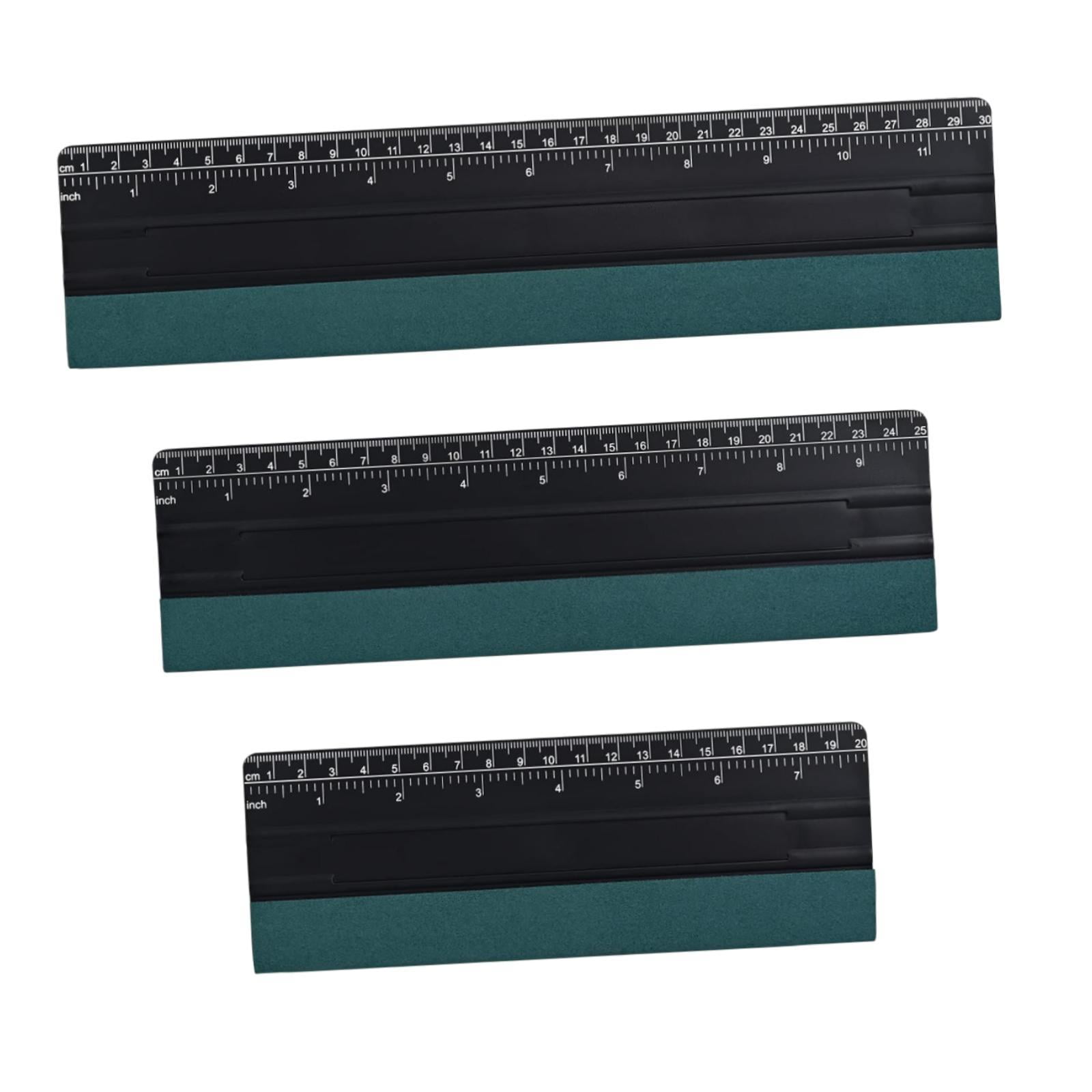 Magideal - 3 Escobillas De Goma Para Calcomanías De Vinilo Para Autos, Herramienta De Raspado Versátil Para La Aplicación De Láminas Para Letreros De Tinte De Ve Negro