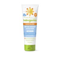 Loción De Protección Solar Babyganics Spf 50 Mineral Sheer Blend 240 Ml