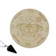 thumbnail image 4 of Tablero De Péndulo Redondo De Madera Tallado Con Collar Colgante Negro Decoración Para El Hogar C, 4 of 5
