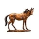 thumbnail image 1 of Adorno Mesa Figura Caballo Resina Textura Madera, 1 of 3