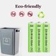 thumbnail image 3 of Pilas recargables Betmaxful AAA 1,2 V 400 mAh (paquete de 12), 3 of 7