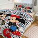 thumbnail image 1 of Mickey Print Bedding Set Pattern Duvet Cove Set 3 Pieces 1 Quilt Cover And 2 Pillowcases for Women Men Teens, 1 of 5