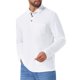 thumbnail image 4 of INSPIRE CHIC Edición Camisetas de Polo de Golf para Hombre con Botones de Contraste, Cuello con Bolsillo y Mangas Largas M Blanco, 4 of 6