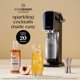 thumbnail image 4 of Mezcladores de Cócteles SodaStream Crafted: Sabor Durazno Blanco y Jengibre, Mezcladores sin alcohol para cócteles y mocktails espumosos, 11.1 FL OZ (Paquete de 3), 4 of 9