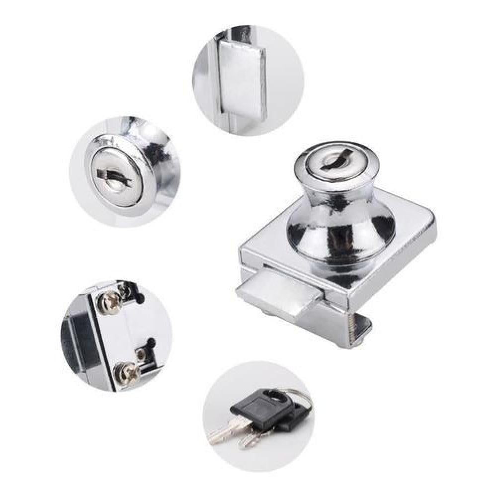 Genérico - Cerradura Vidrio Templado Segura Y Resistente Muebles