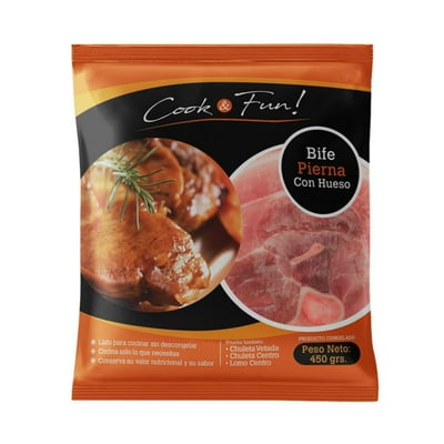 Bife De Pierna De Cerdo Con Hueso 450 G Cook & Fun