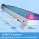 thumbnail image 5 of Teclado BOYI 61 teclas RGB PBT intercambiable en caliente, cableado, 5 of 9